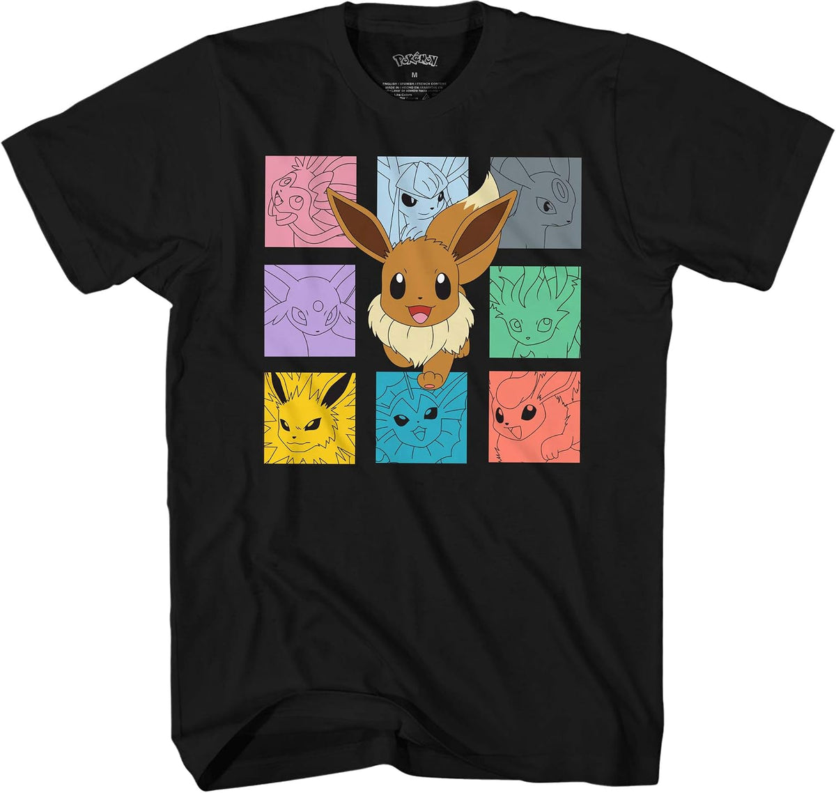 Pokemon Eevee Cubes Evolutions Adult T-Shirt