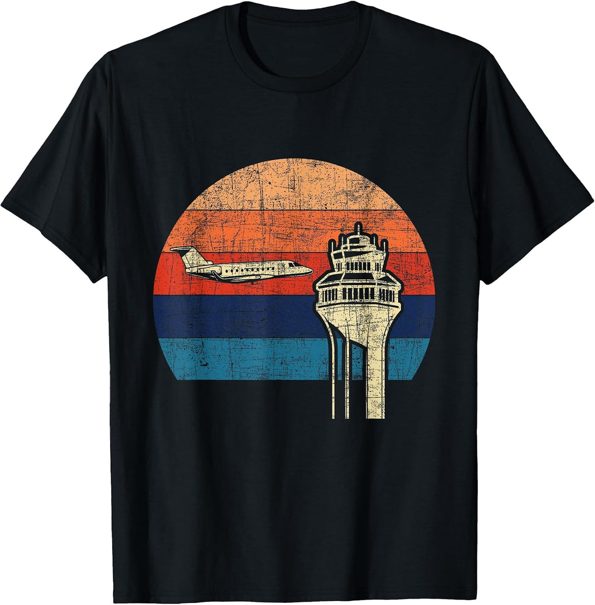 Retro Air Traffic Controller - ATC Aircraft Flight Control T-Shirt