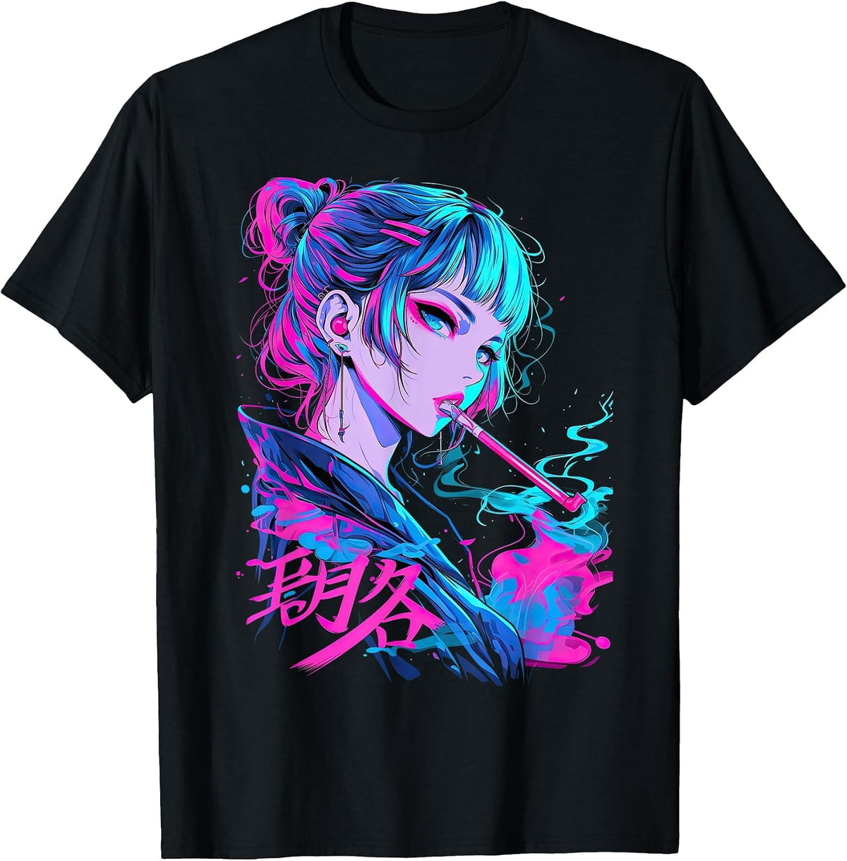 Waifu Anime Horror Girl Aesthetic T-Shirt