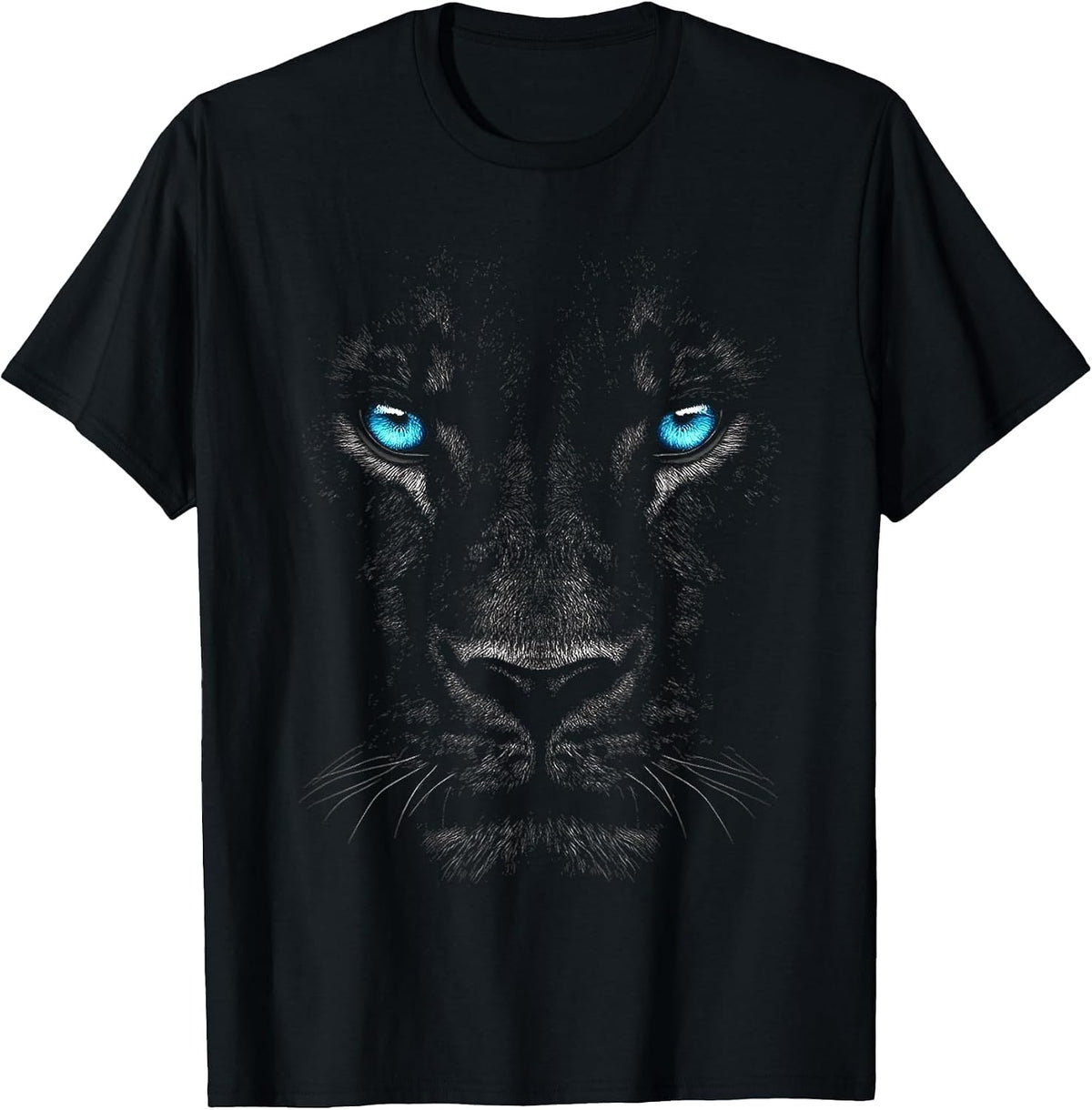 Lion Animal Graphic Blue Eyes Art Lion T-Shirt