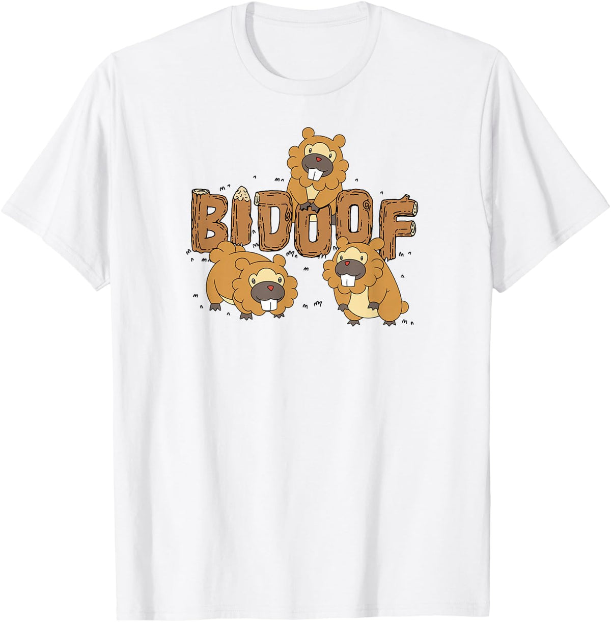 Pokémon - Bidoof Wood Normal Type Generation IV Sinnoh T-Shirt