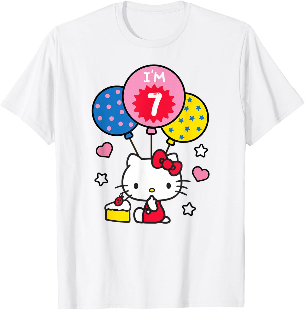 Hello Kitty I'm 7 Birthday T-Shirt T-Shirt