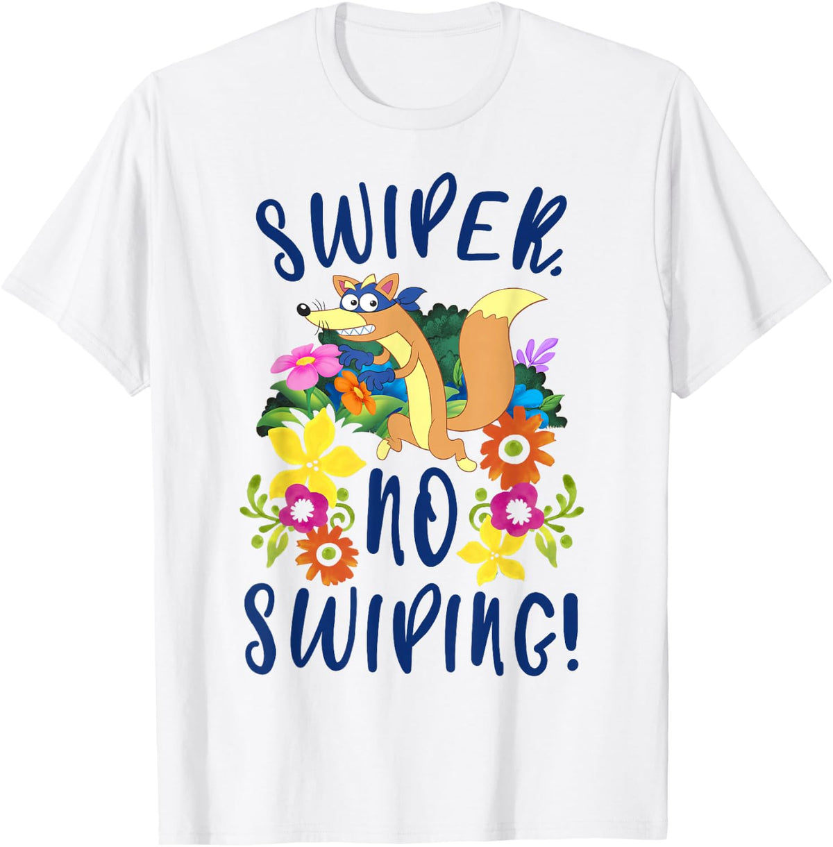 Dora The Explorer Floral Swiper No Swiping T-Shirt