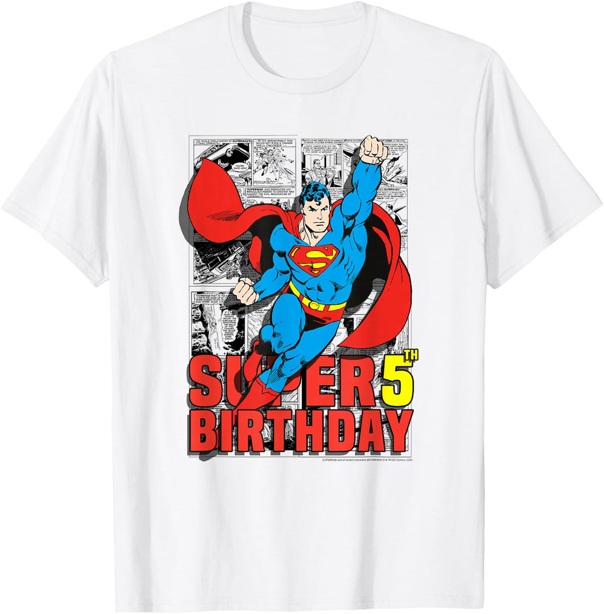 DC Comics Superman Super 5th Birthday Comic T-Shirt
