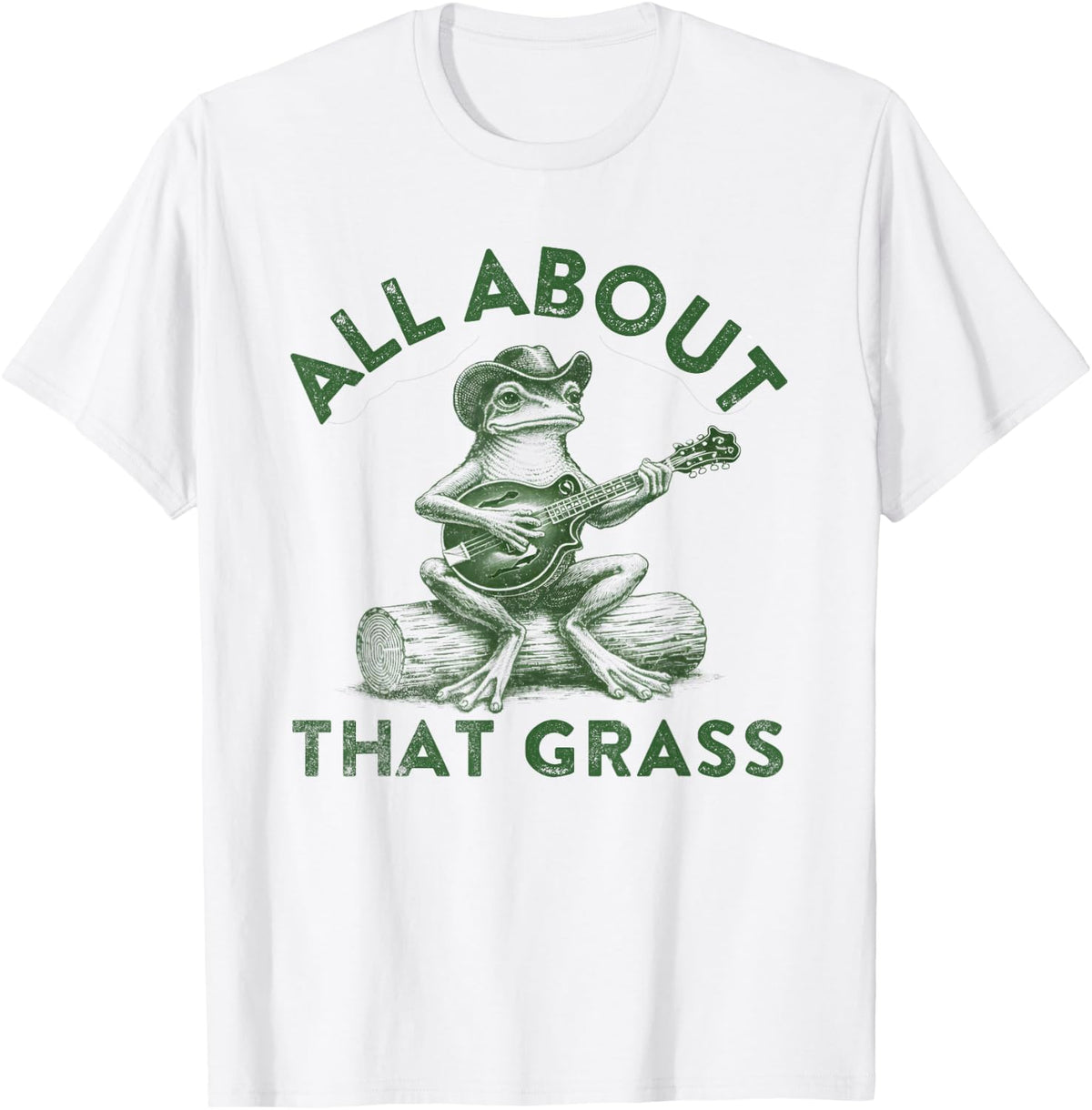 Funny Bluegrass Frog Mandolin Player Country Music T-Shirt