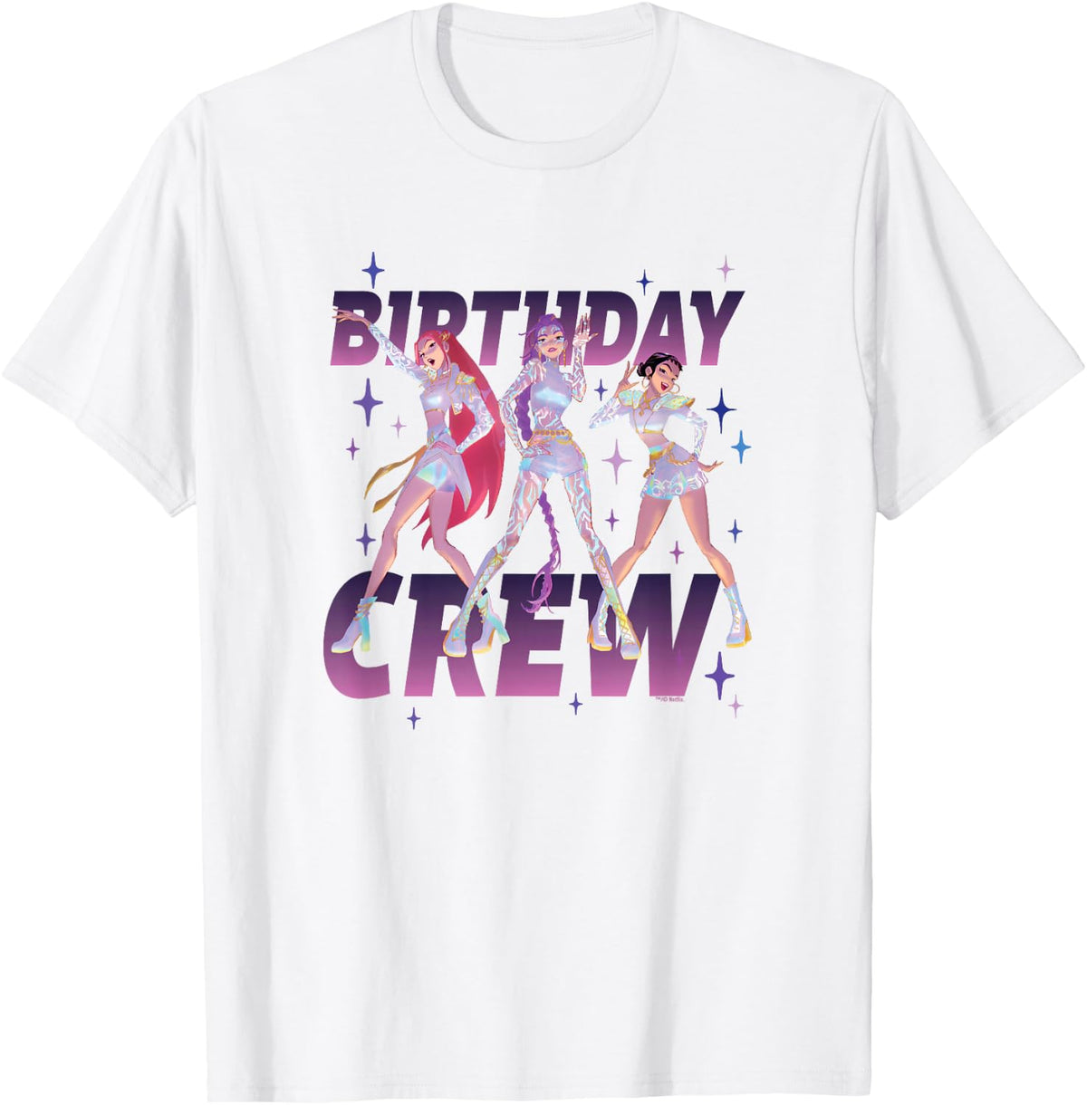 Kpop Demon HUNTR/X Birthday Crew Officially Licensed T-Shirt