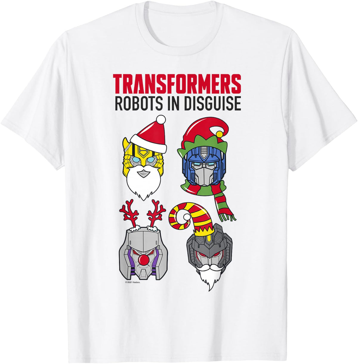 Transformers Christmas Group Shot Dress Up Disguise T-Shirt