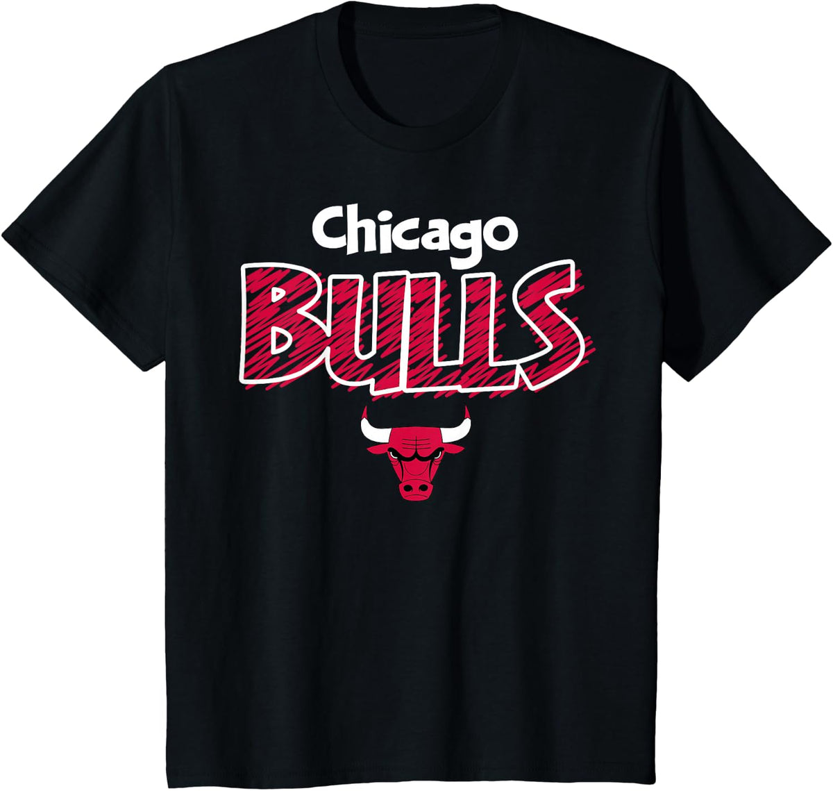 Kids NBA - Chicago Bulls Team Scribble Youth T-Shirt