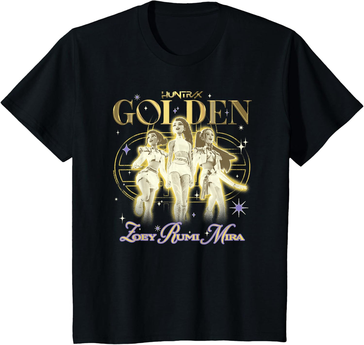 Kpop Demon Hunters Huntrix Golden Zoey Rumi Mira T-Shirt