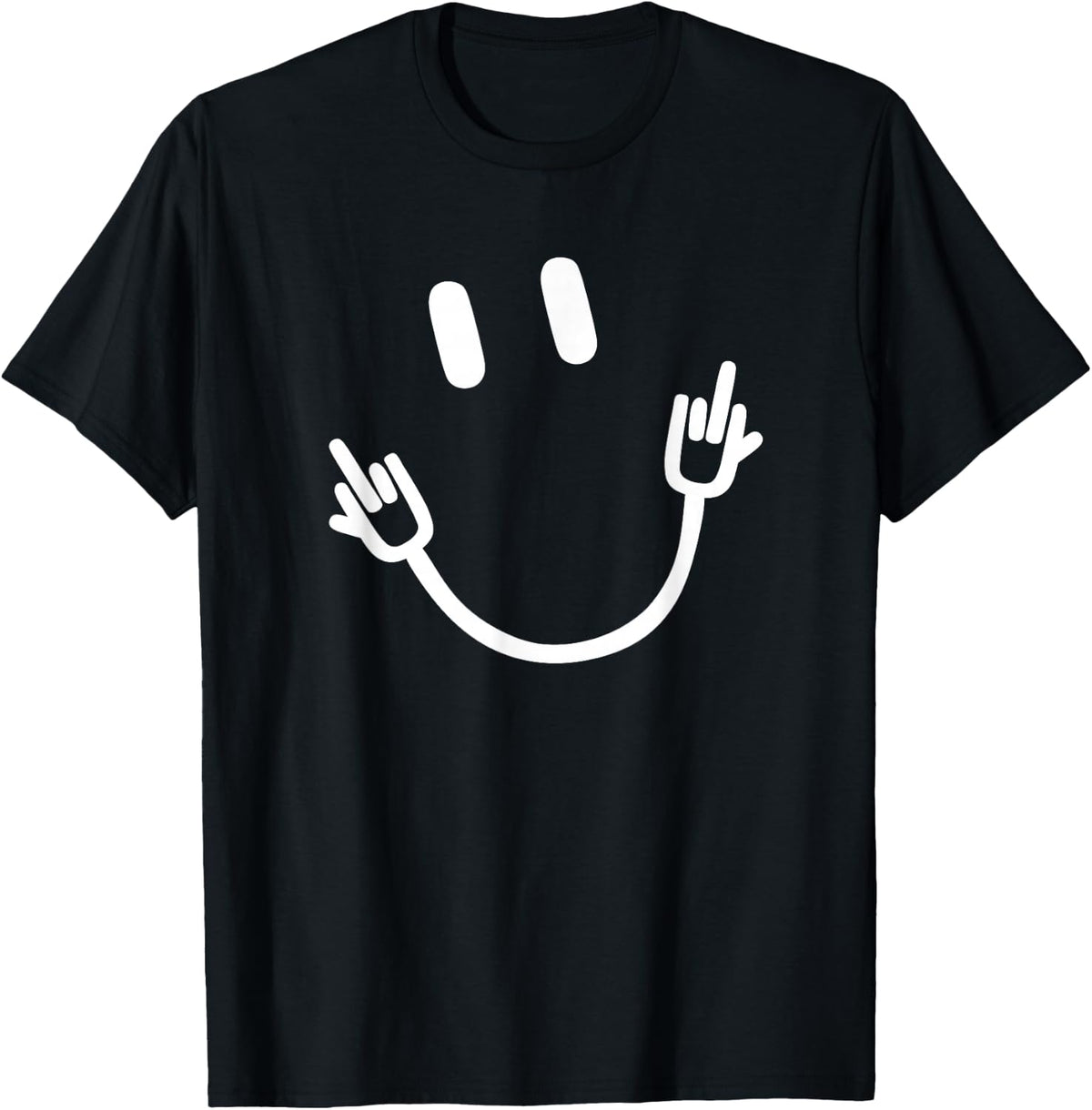 Smile Middle Finger Funny T-Shirt