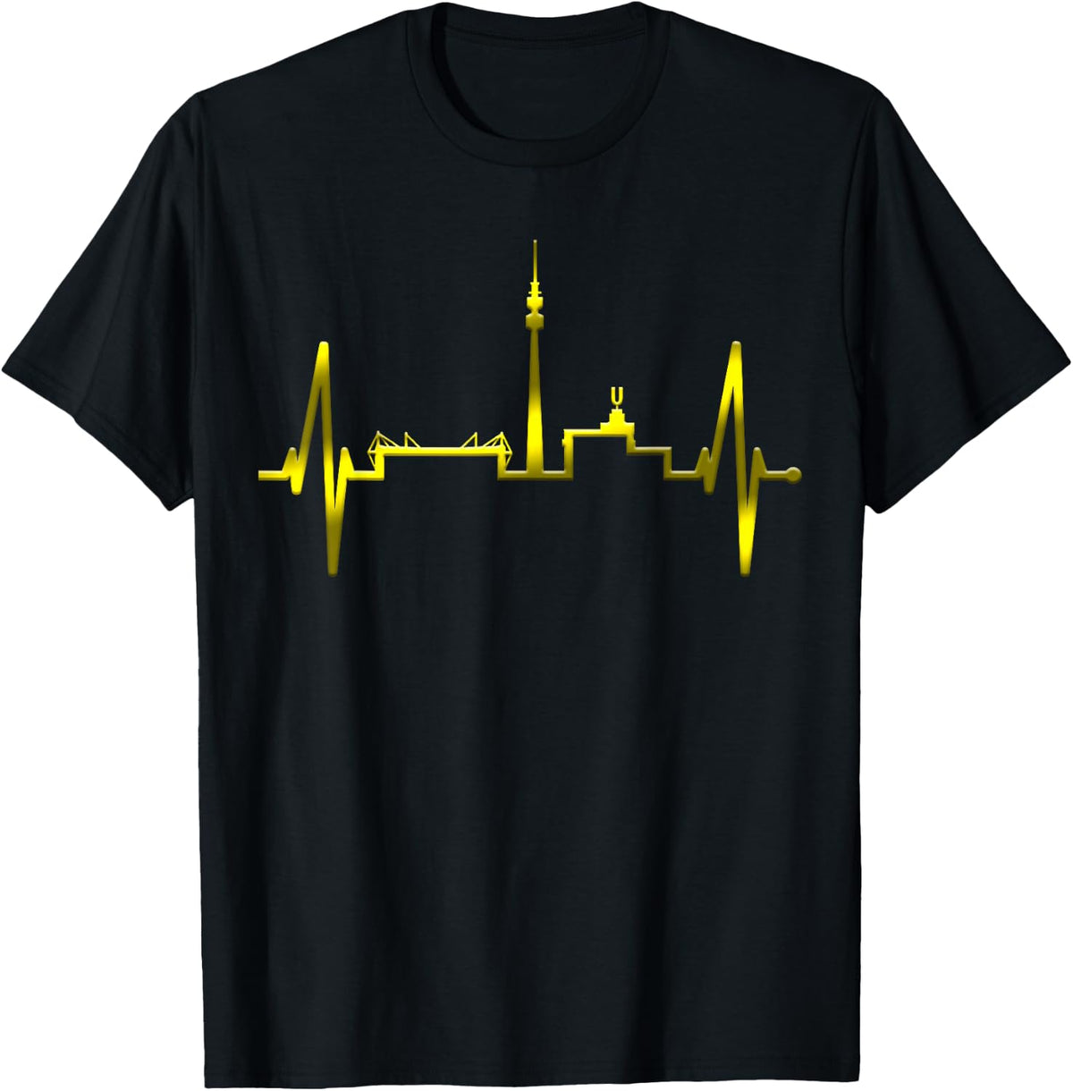 Dortmund Skyline Heartbeat Ruhrpott Germany I Love Dortmund T-Shirt