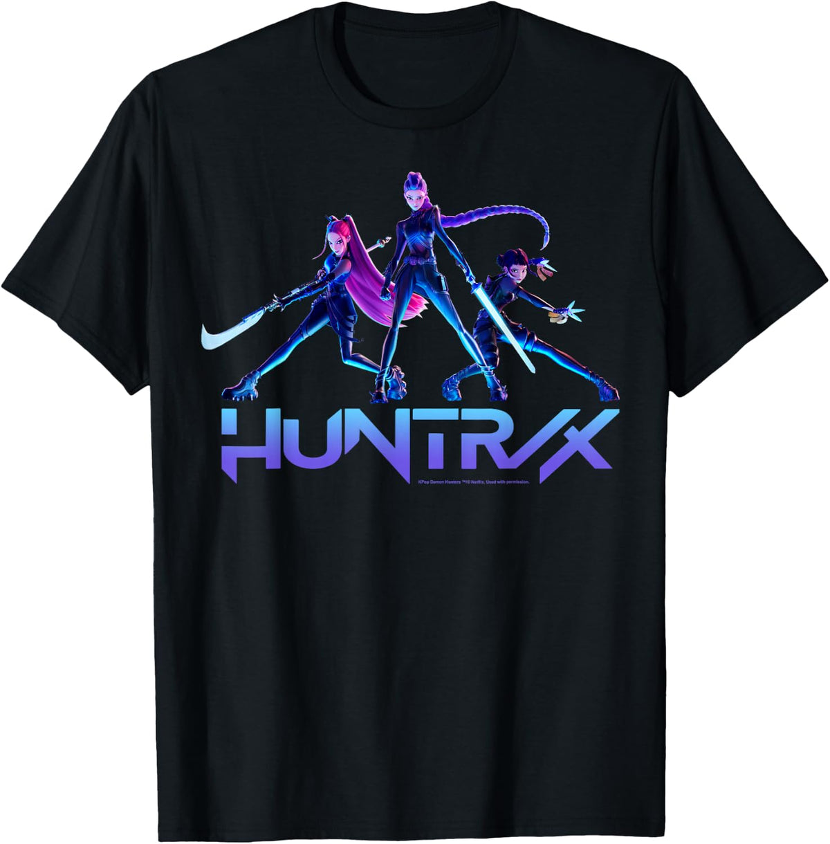Kpop Demon Hunters Huntrix Ready for Battle Poses T-Shirt