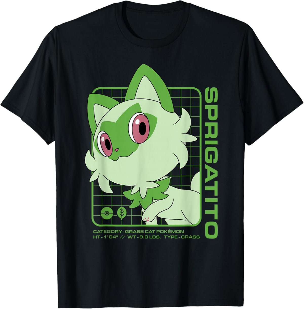 Sprigatito Stats T-Shirt