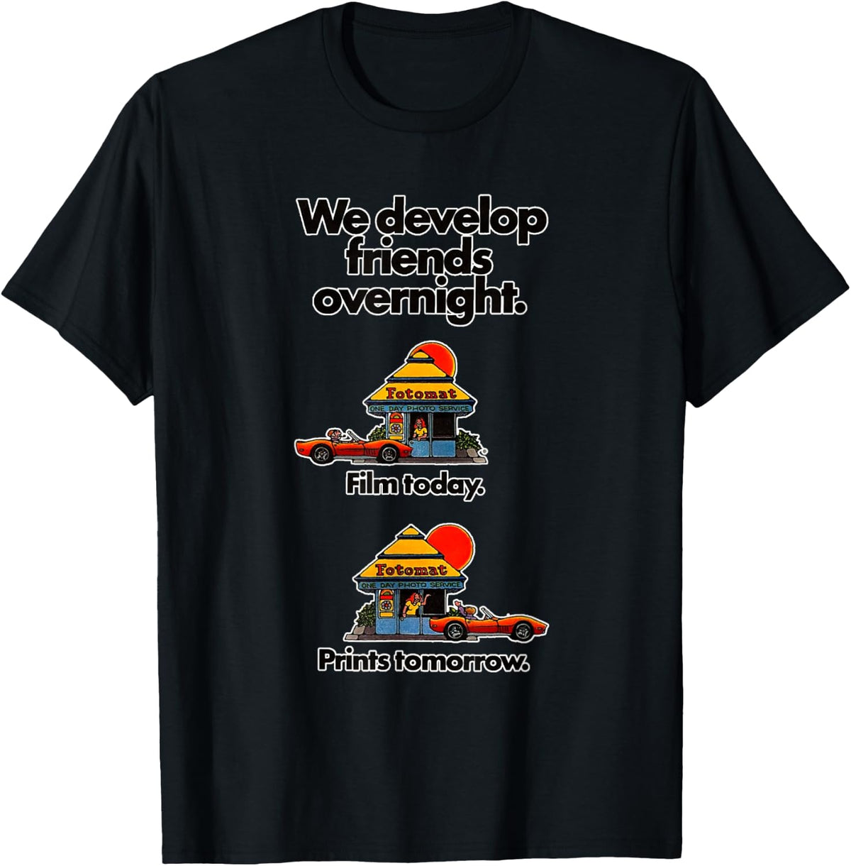 Vintage Retro Fotomat Defunct Film Developer T-Shirt