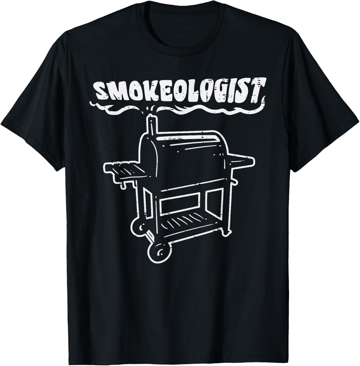 Smokeologist Funny Bbq Barbecue Grill PitDad Men T-Shirt