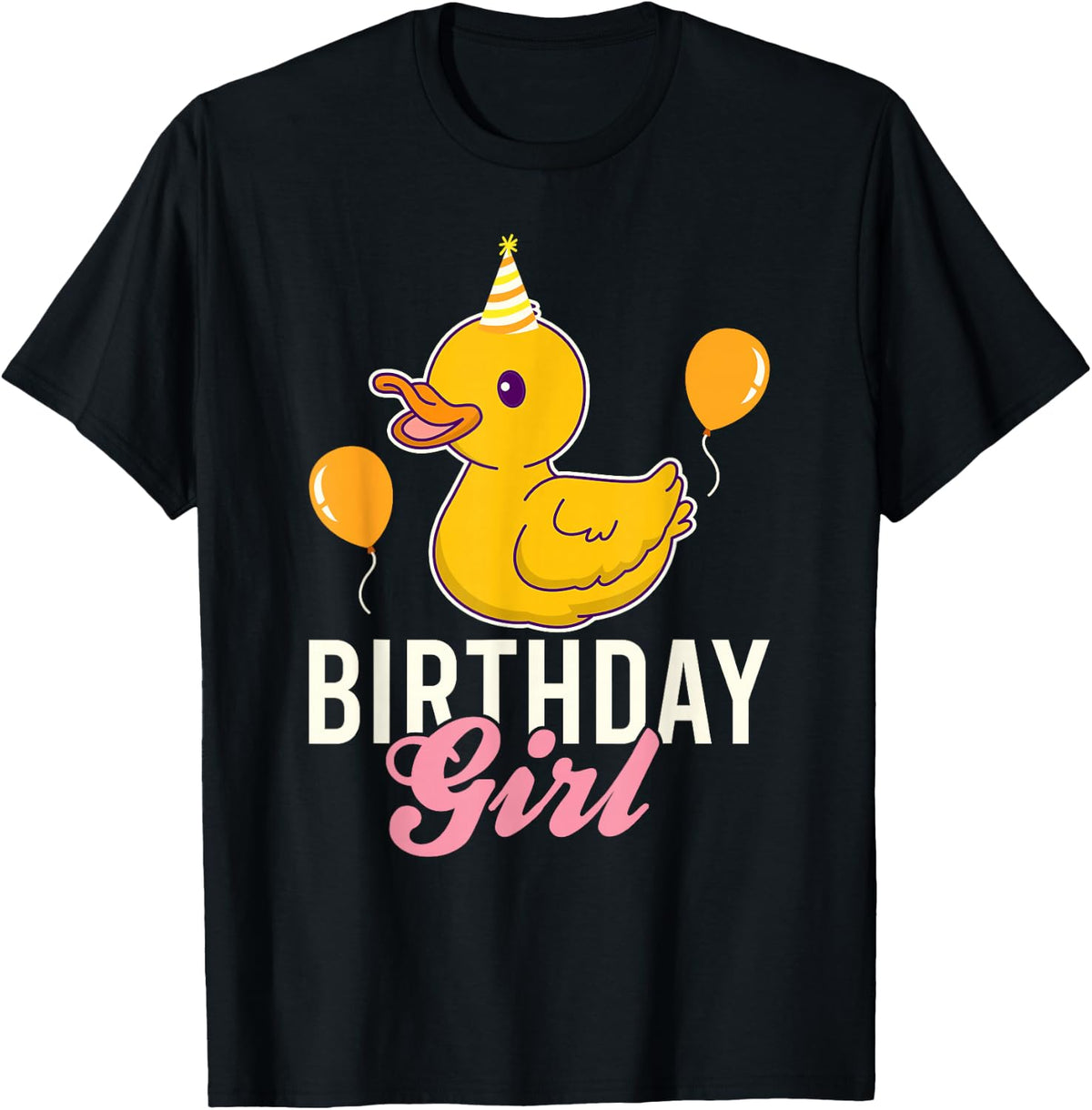 Cute Birthday Girl Duck T-Shirt