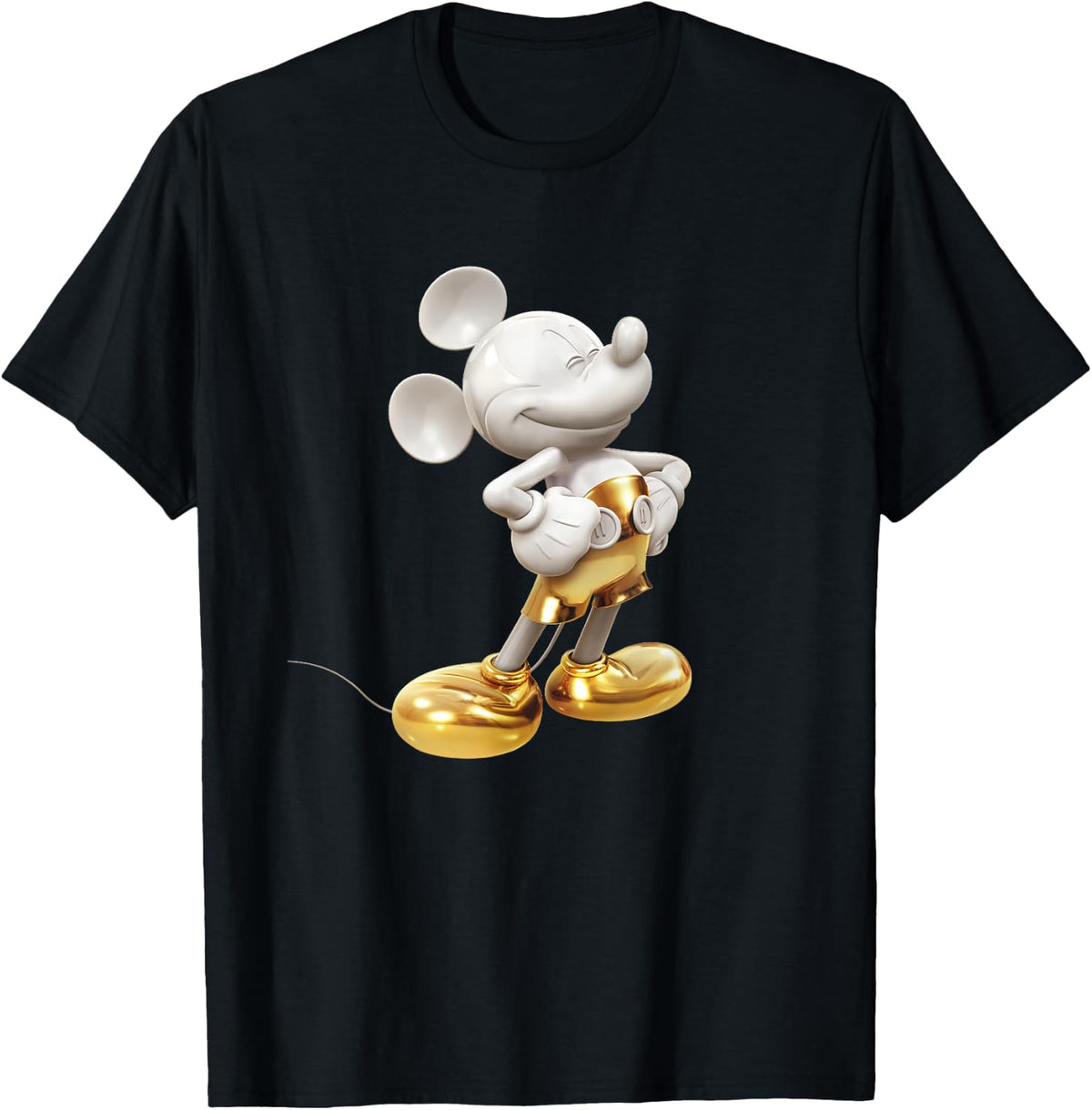 Disney Gold Mickey Mouse Pose,Short Sleeve T-Shirt