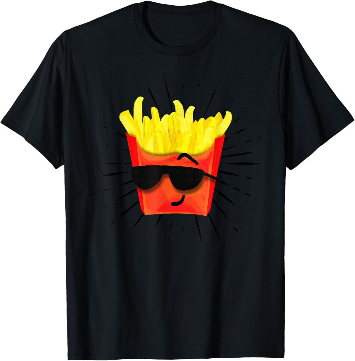 French Fries Hipster Style Funny Fast Food Gift T-Shirt