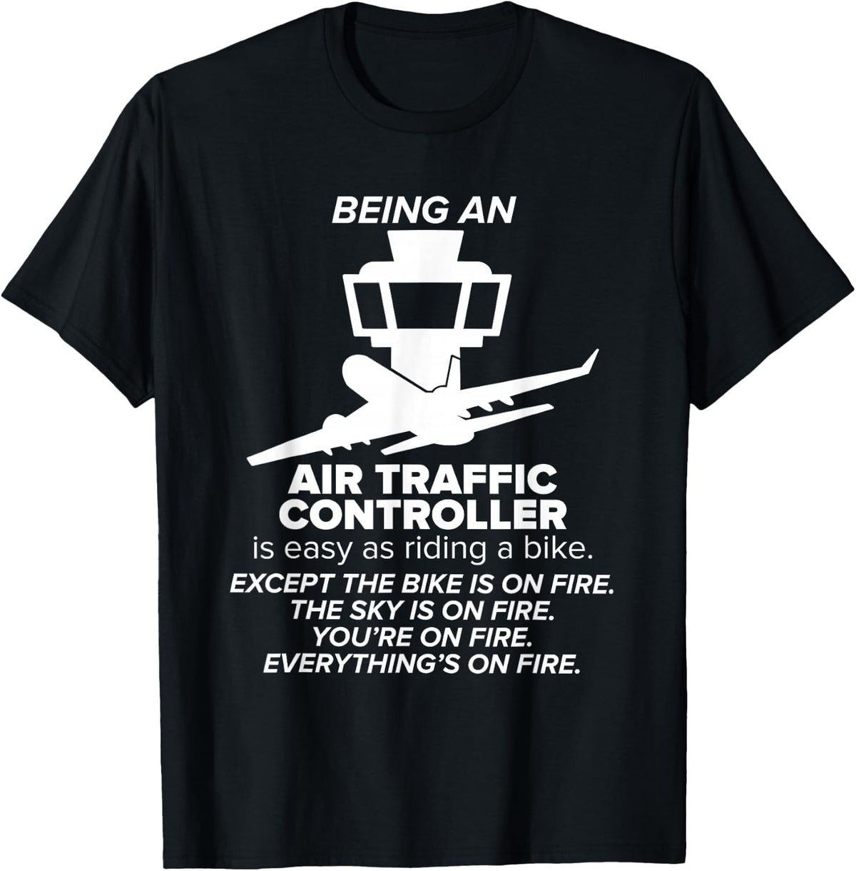 Air Traffic Controller Appreciation Airplane ATC Control T-Shirt