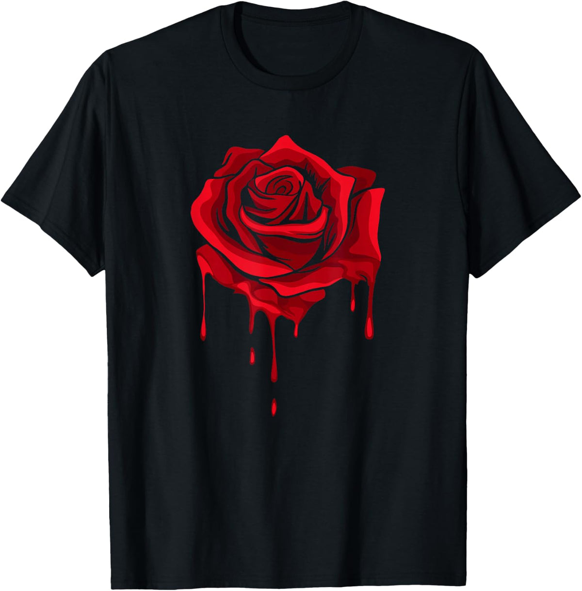 Red Melting Rose - Garden Gardener Botanist Flowers Rose T-Shirt Small