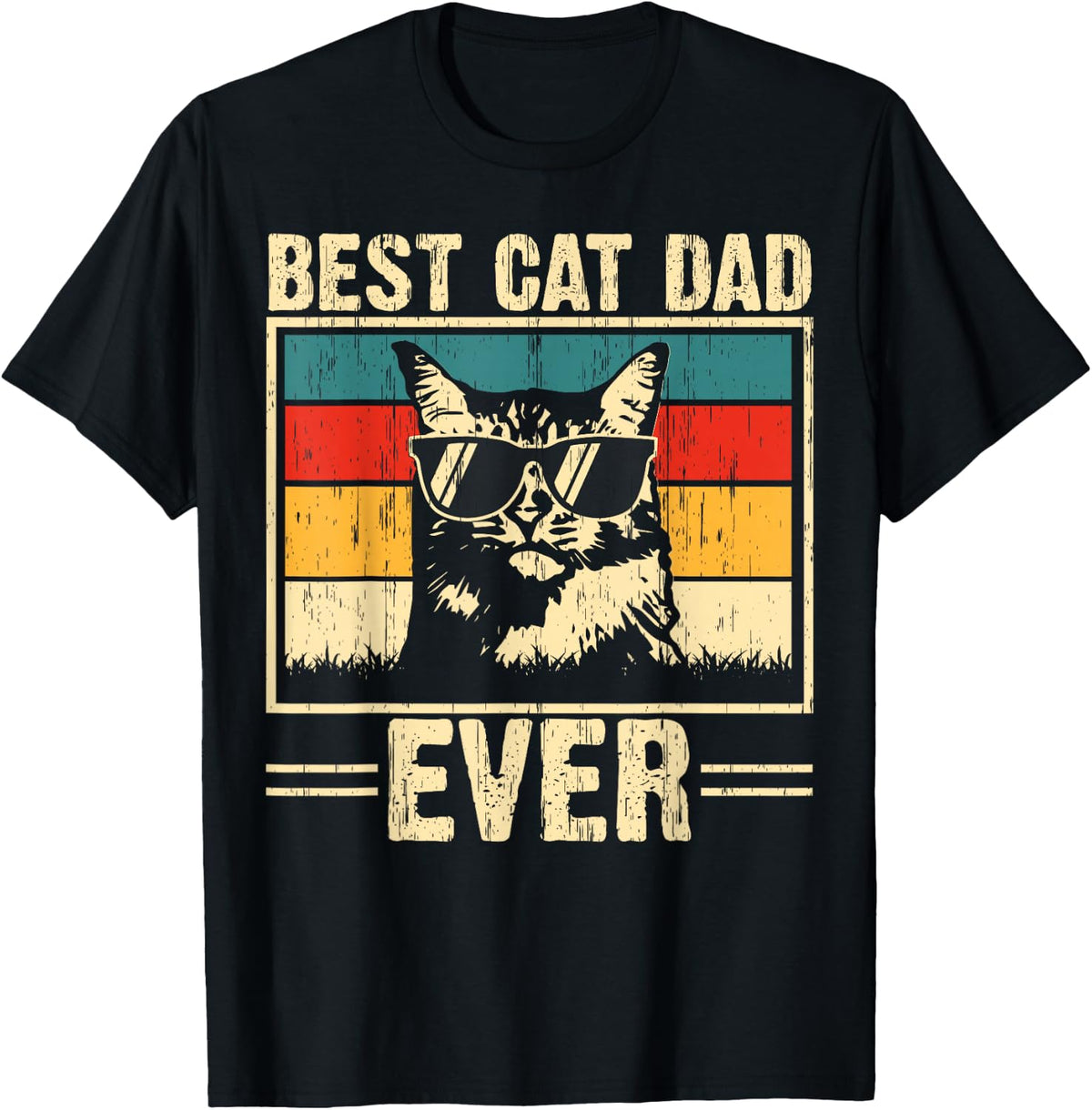 Best Cat Dad Ever Funny Cat Dad Lover Father's Day Cat Daddy T-Shirt