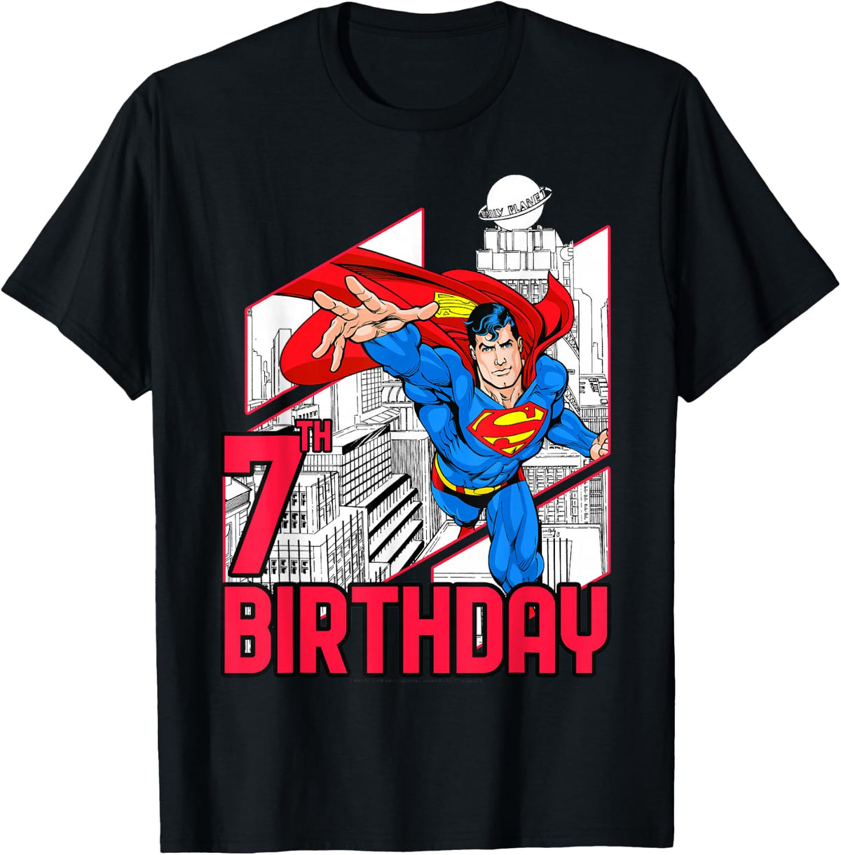 DC Comics Superman Super 7th Birthday T-Shirt