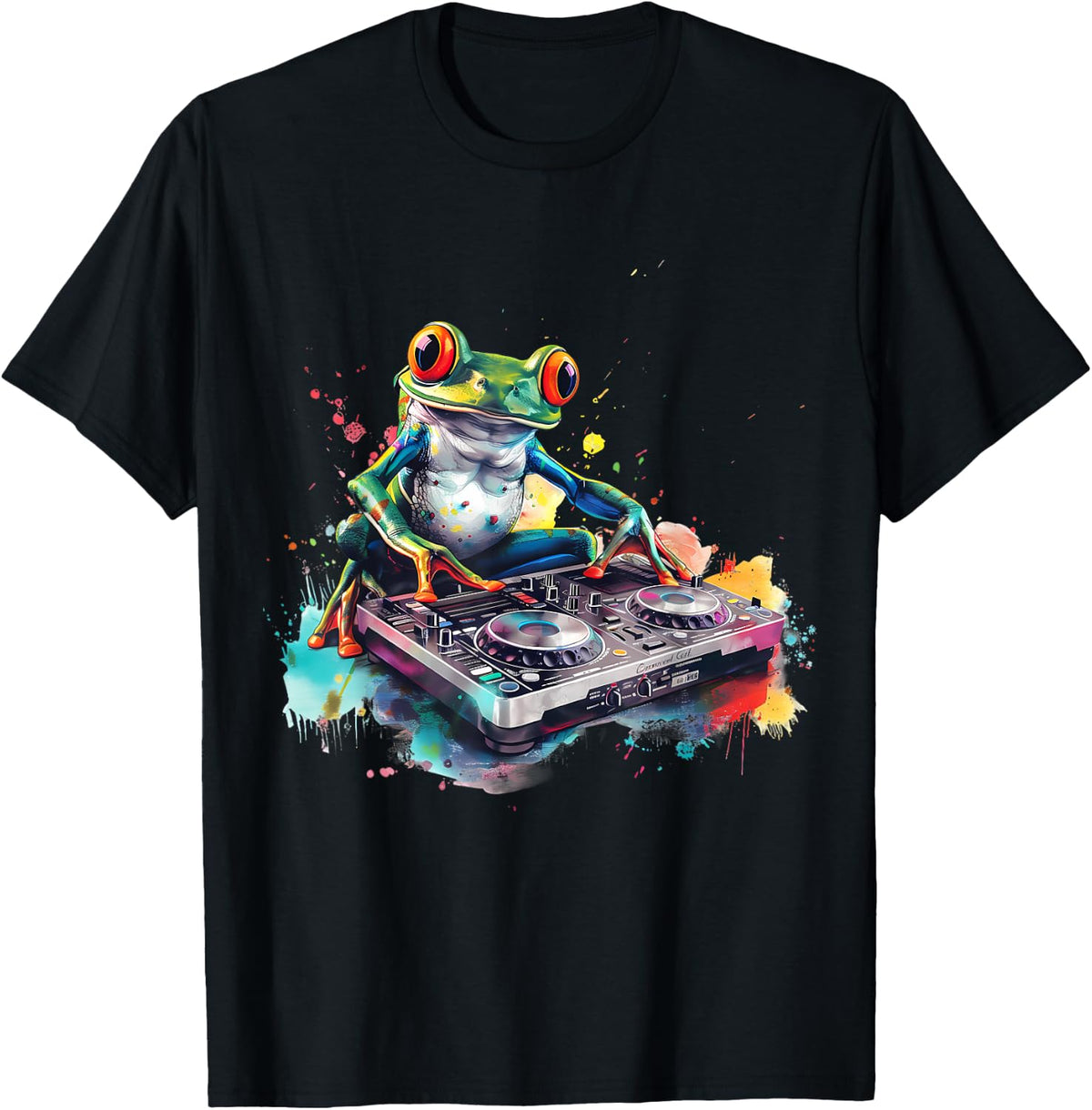 Frog Music DJ Turntable DJ Frog Beatmaker Music Producer T-Shirt