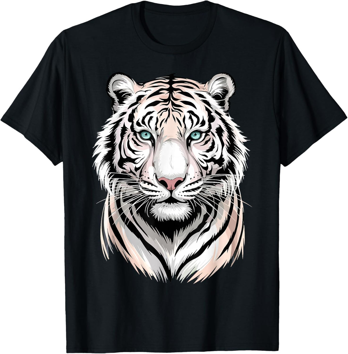 White Bengal Tiger Face Wild Animal T-Shirt