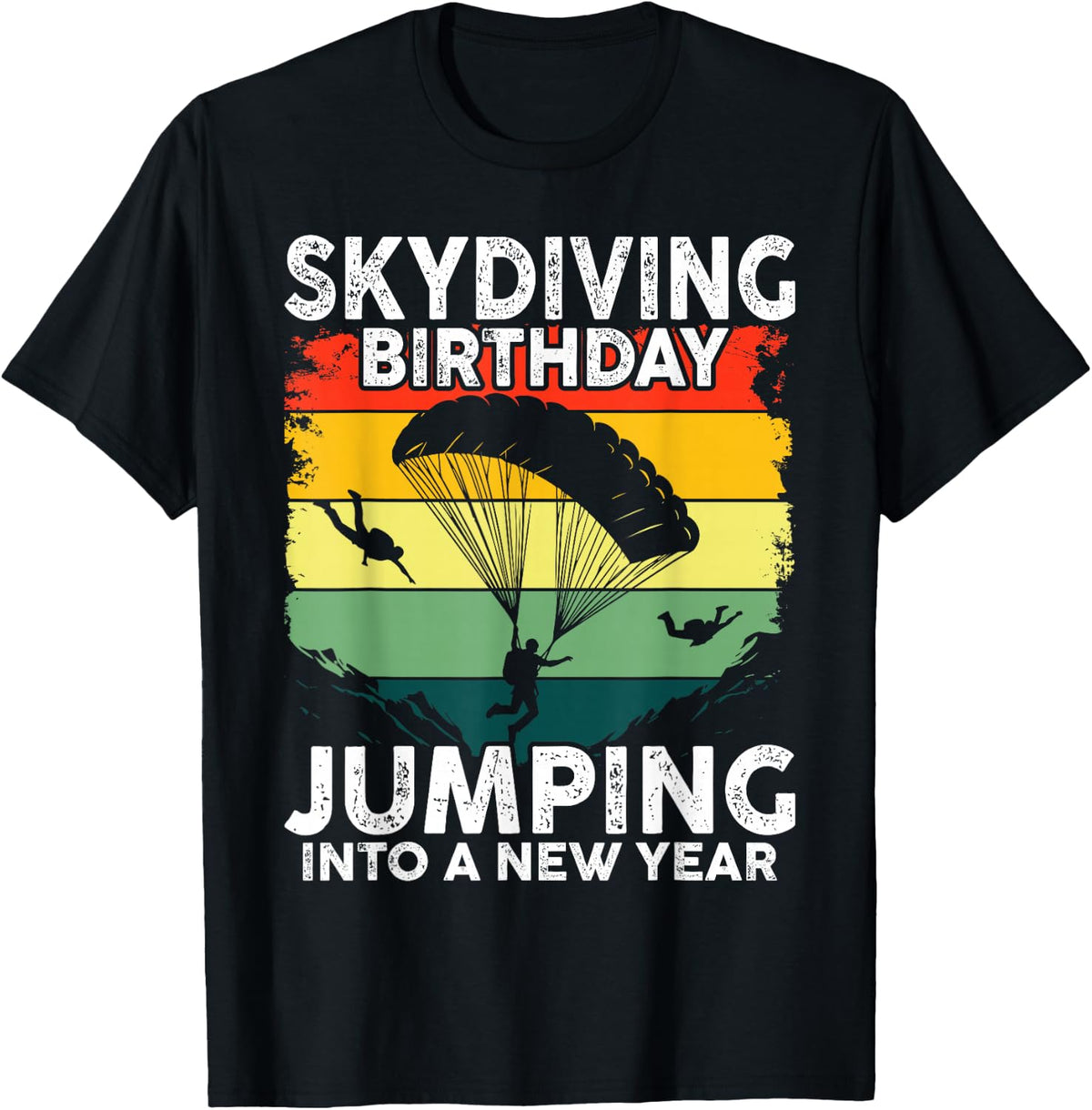 Skydiving Birthday Parachuting Vintage Skydive T-Shirt