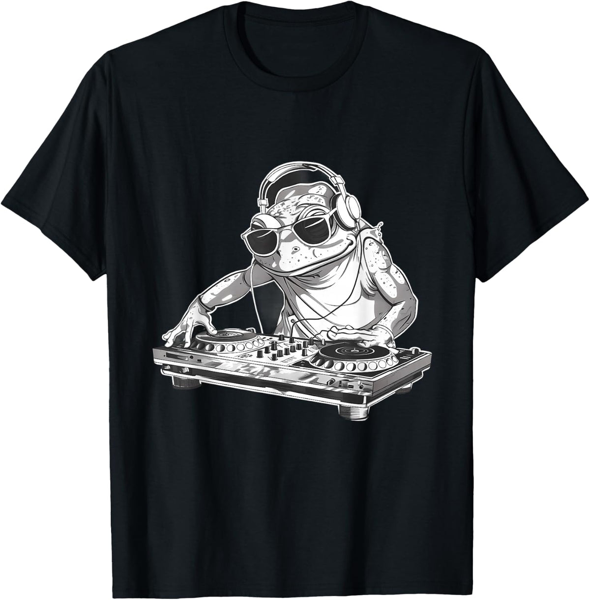 Frog Music DJ Music Producer Turntable DJ Frog Beatmaker T-Shirt