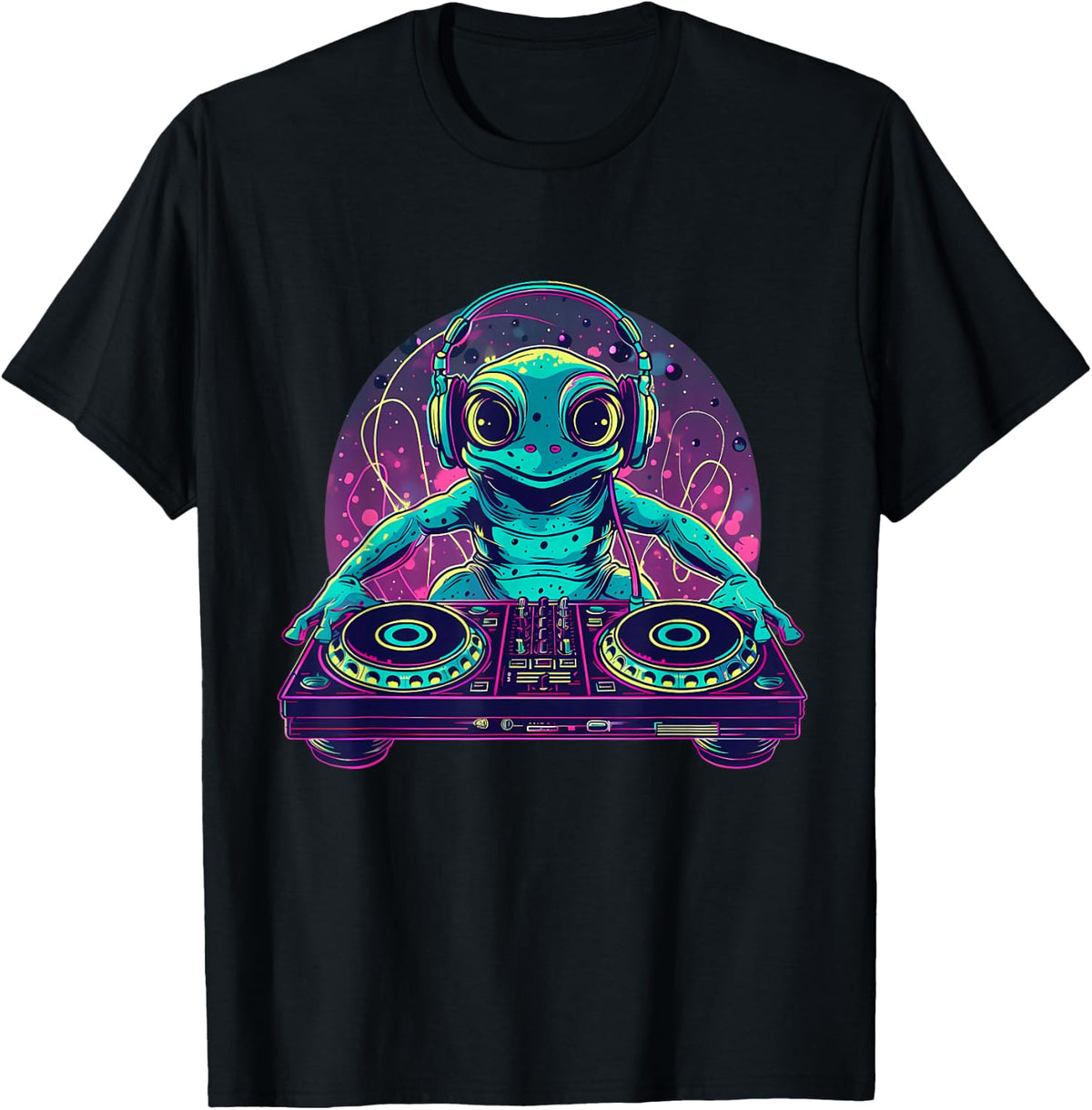 Frog Music DJ Turntable DJ Frog Beatmaker Music Producer T-Shirt