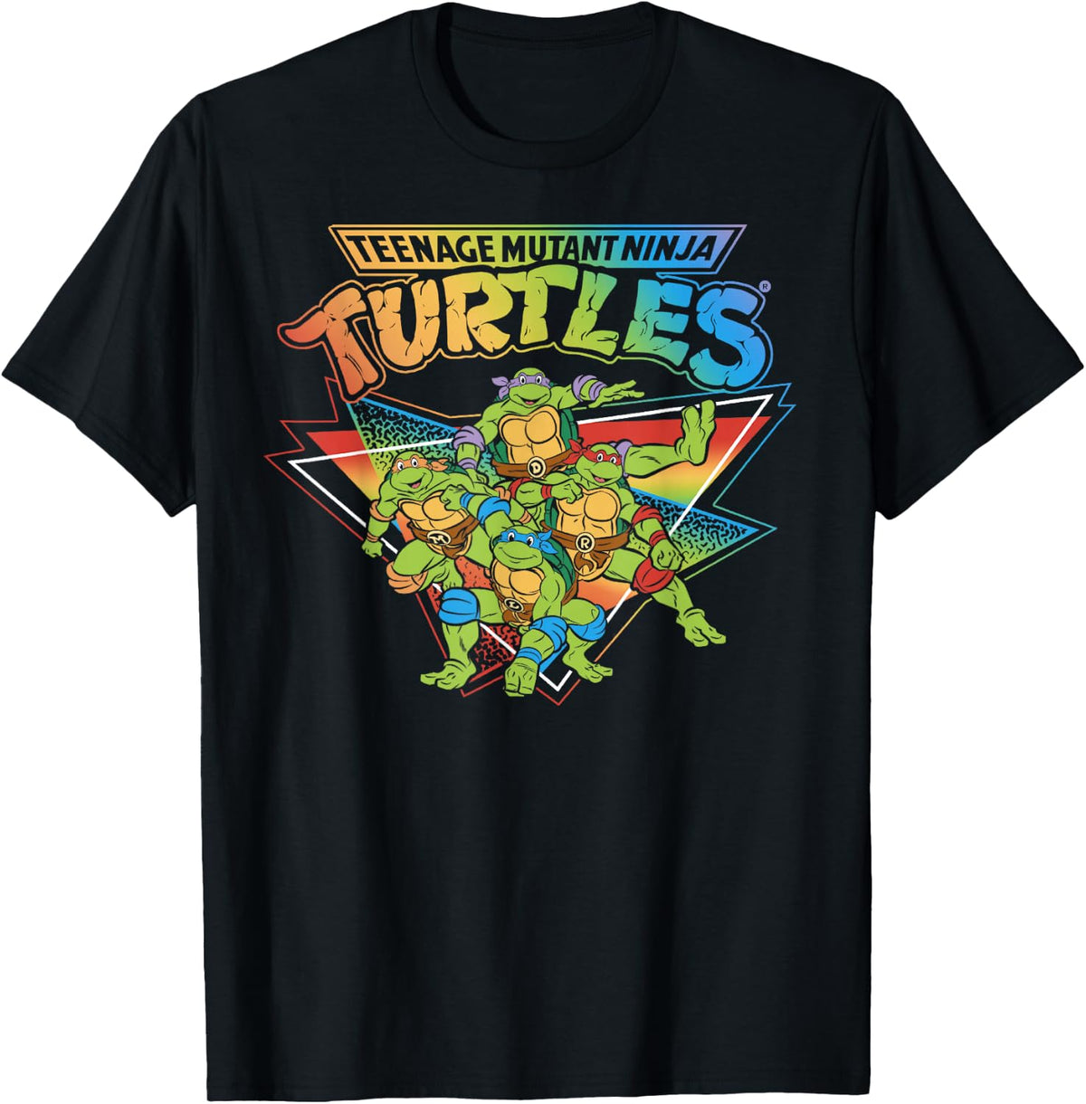 Teenage Mutant Ninja Turtles Pride Rainbow Gradient T-Shirt Small
