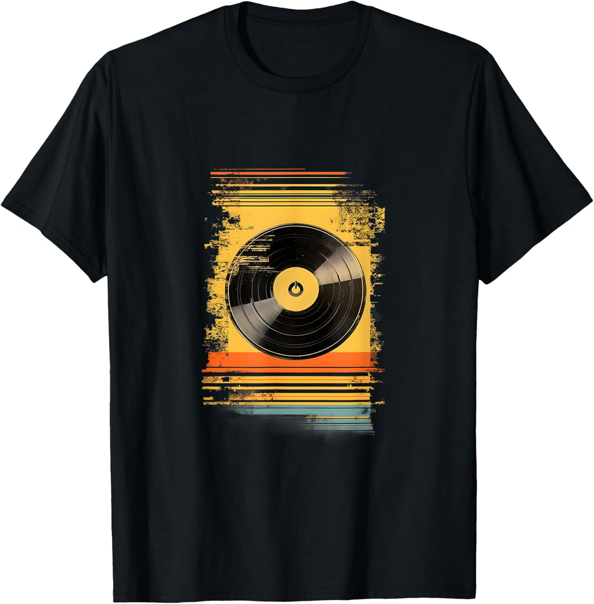 Old Vinyl Record Collection Gift 80's Design T-Shirt