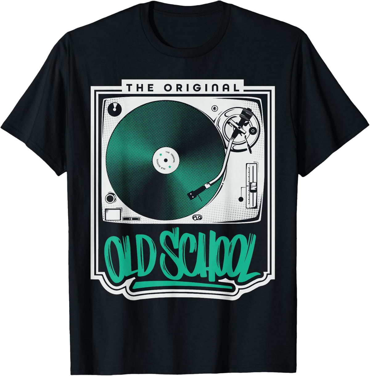 The Original Old School Turntable T-shirt for Vinyl DJs T-Shirt