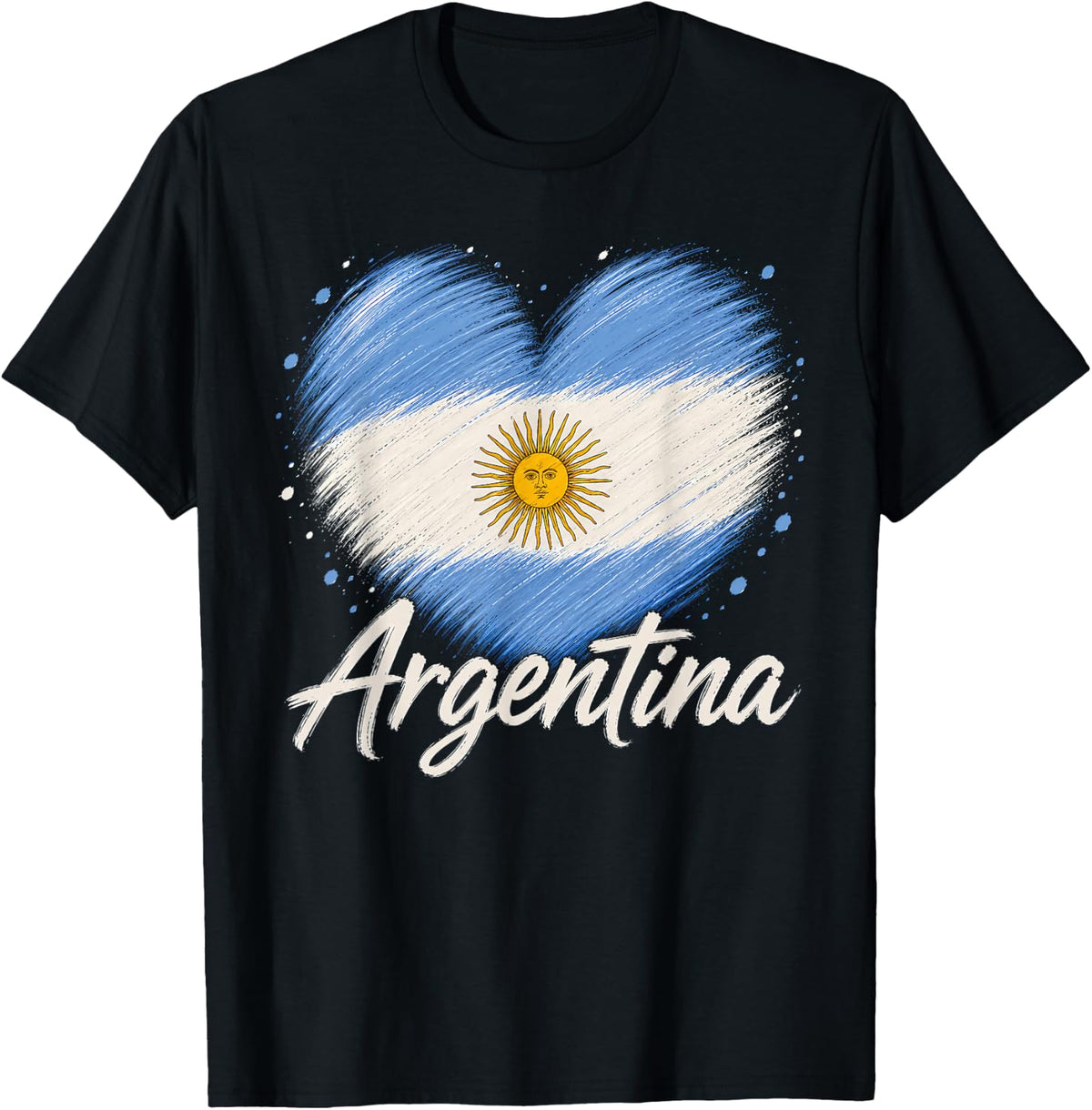Argentina Heart Flag Argentine Pride T-Shirt