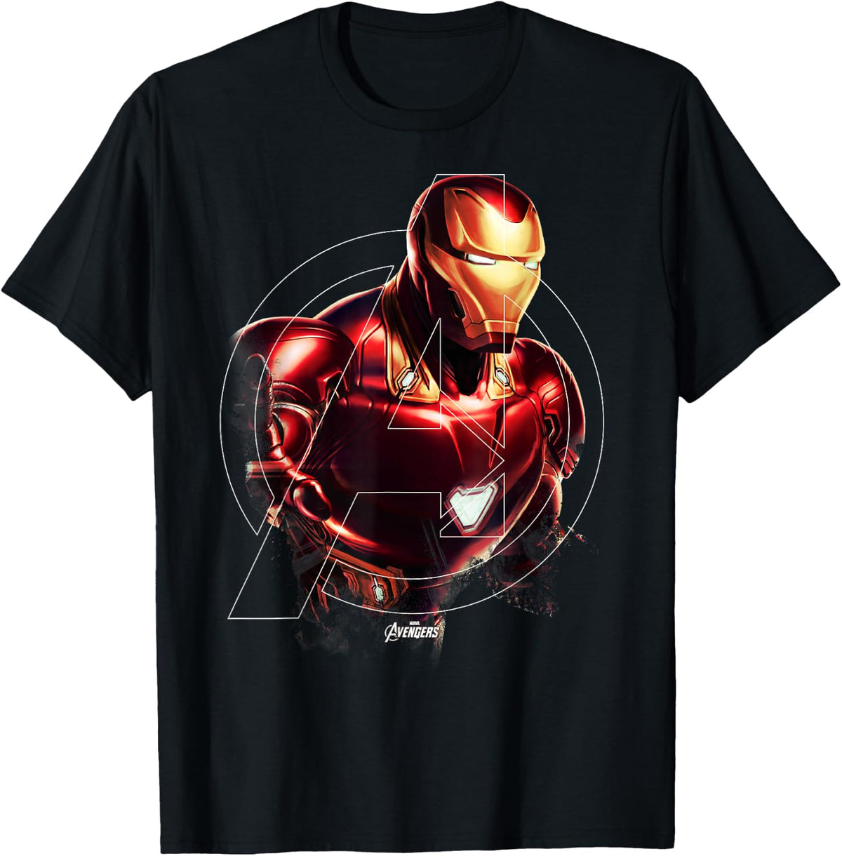Marvel Avengers Endgame Iron Man Portrait Graphic T-Shirt Small