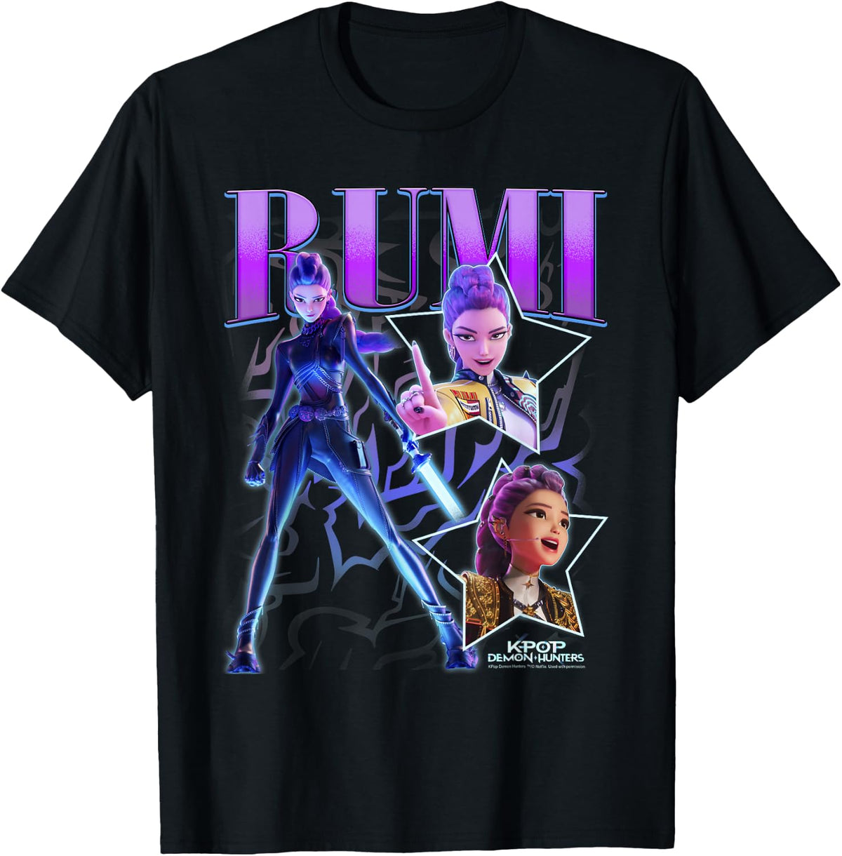 Kpop Demon Hunters Rumi Showcase Y2K Style Poster T-Shirt