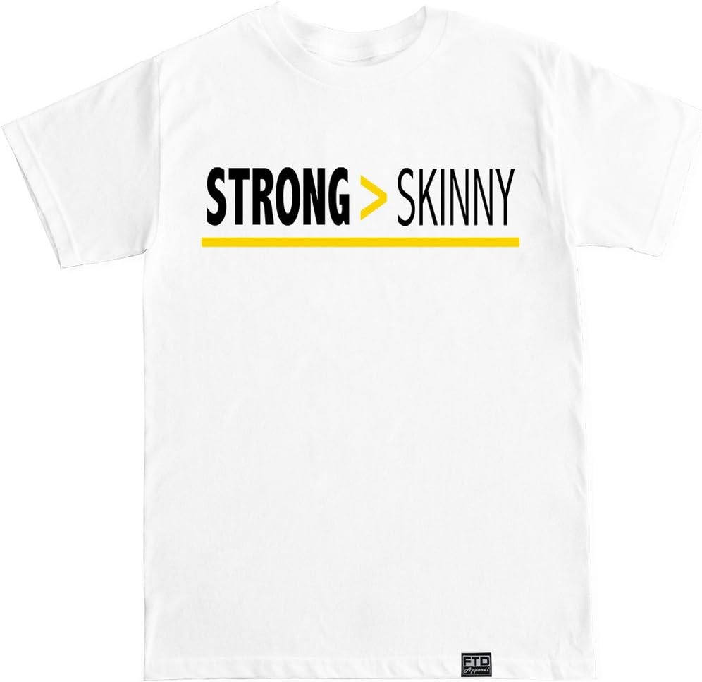 FTD Apparel Men's Strong > Greater Than Skinny T Shirt