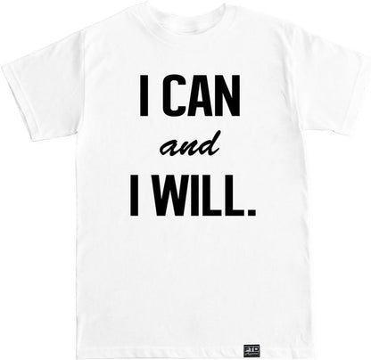 FTD Apparel Men's I Can and I Will Motivation T Shirt