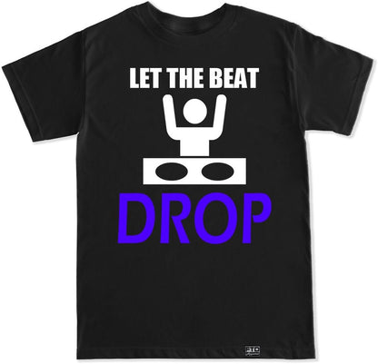 FTD Apparel Men's Let The Beat Drop EDM Concert T Shirt