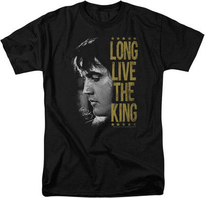 Elvis Presley Men's Long Live The King T-Shirt Black