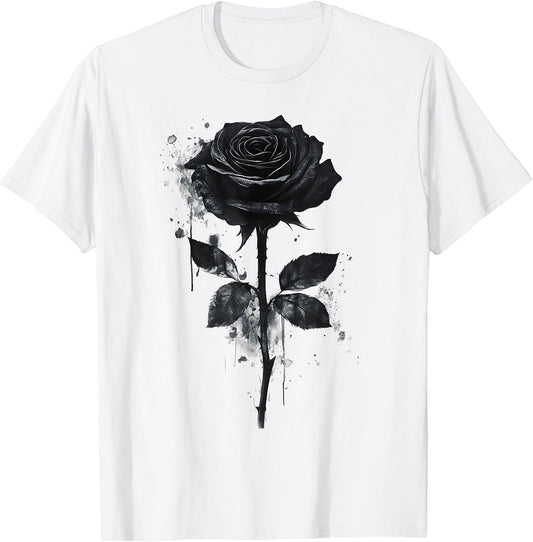 Black Rose Flower Botanist Garden Flower Black Rose T-Shirt