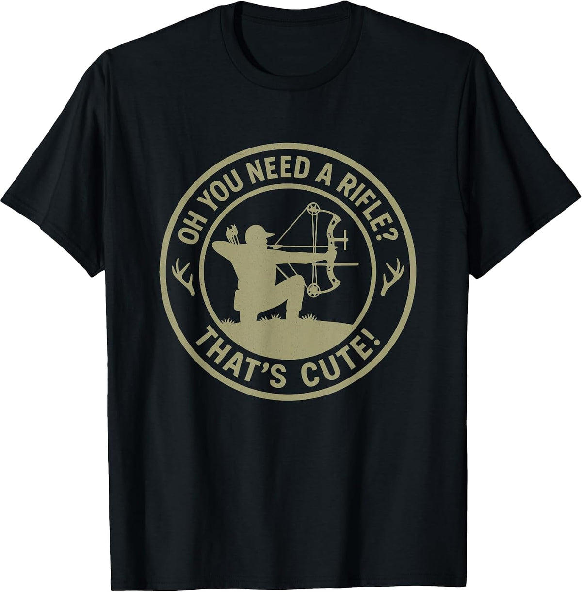 Archery Bow Hunting Season Art for Men Deer Elk Mule Hunting T-Shirt