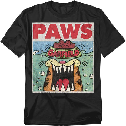 Popfunk Garfield Paws Jaws Parody T Shirt