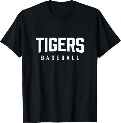 Retro Hometown Tigers Baseball T-Shirt