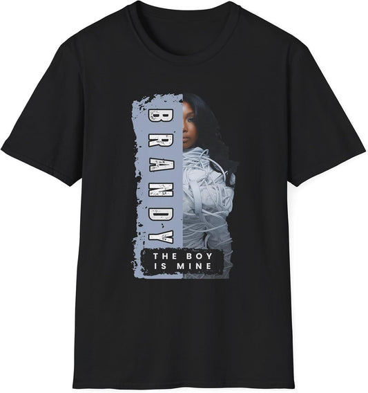 Brandy Retro Diva Graphic Tee – 90s Nostalgic Inspired, Unisex Soft-Style, Music Fan Gift, The Boy is Mine Concert T-Shirt
