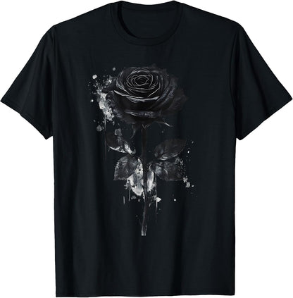 Black Rose Flower Botanist Garden Flower Black Rose T-Shirt
