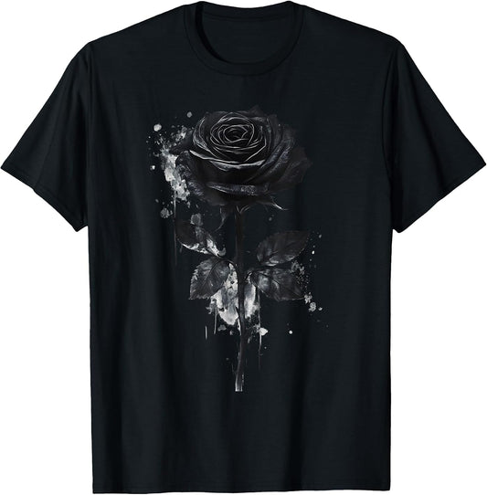 Black Rose Flower Botanist Garden Flower Black Rose T-Shirt