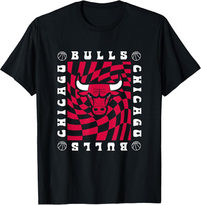 NBA Chicago Bulls Retro Checkerboard T-Shirt