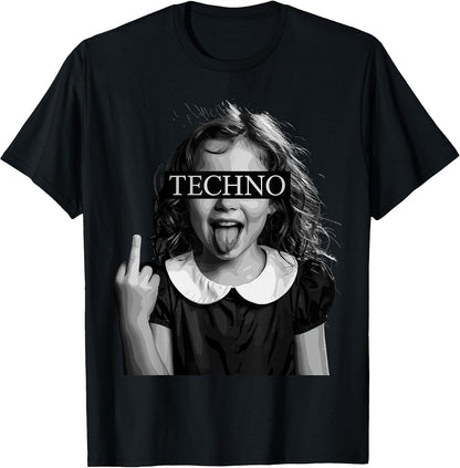 Vaporwave EDM Techno DJ Dance Rave Festival Funny T-Shirt
